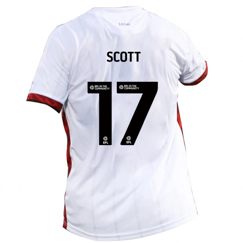 Danxen Homme Maillot Kyle Scott #17 Blanc Rouge Noir Tenues Extérieur 2025/26 T-Shirt