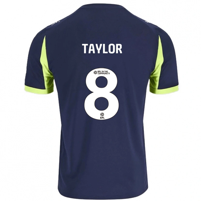 Danxen Homme Maillot Owen Taylor #8 Marine Vert Fluorescent Tenues Extérieur 2025/26 T-Shirt