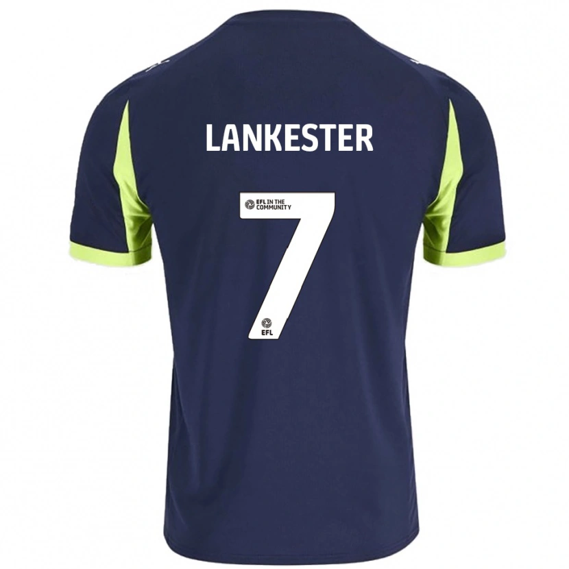 Danxen Homme Maillot Jack Lankester #7 Marine Vert Fluorescent Tenues Extérieur 2025/26 T-Shirt