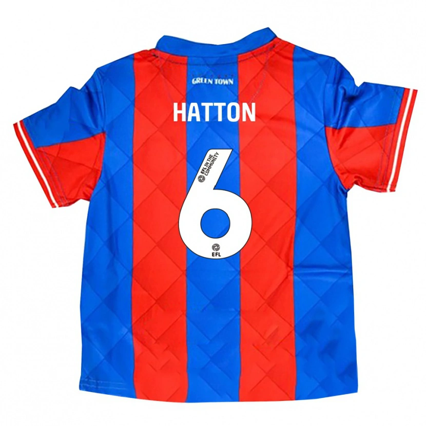 Danxen Homme Maillot Charlie Hatton #6 Bleu Rouge Blanc Tenues Extérieur 2025/26 T-Shirt