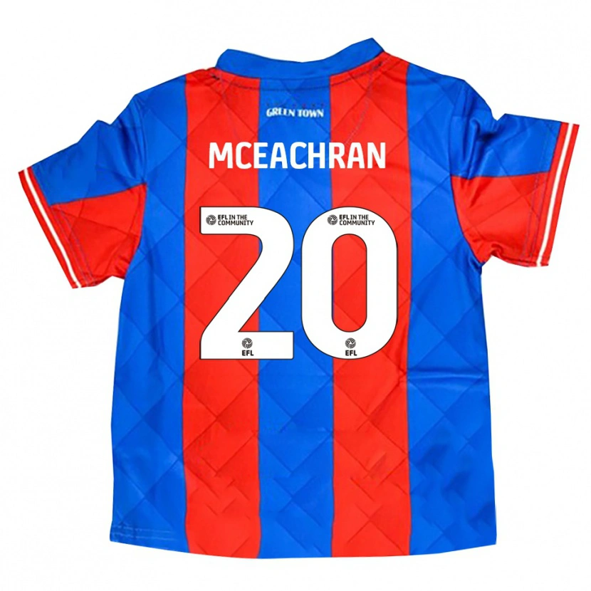 Danxen Homme Maillot George Mceachran #20 Bleu Rouge Blanc Tenues Extérieur 2025/26 T-Shirt