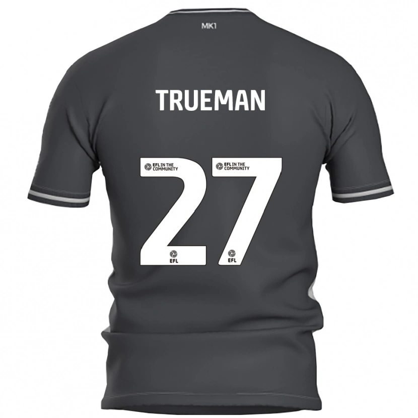 Danxen Homme Maillot Connal Trueman #27 Gris Argent Tenues Extérieur 2025/26 T-Shirt