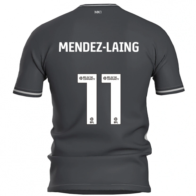 Danxen Homme Maillot Nathaniel Méndez-Laing #11 Gris Argent Tenues Extérieur 2025/26 T-Shirt