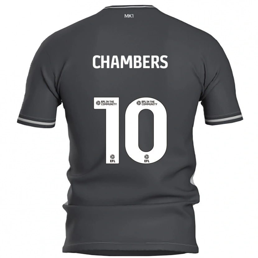 Danxen Homme Maillot T'yanna Chambers #10 Gris Argent Tenues Extérieur 2025/26 T-Shirt