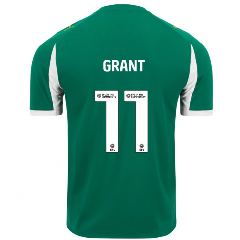 Danxen Homme Maillot Conor Grant #11 Vert Blanc Tenues Extérieur 2025/26 T-Shirt