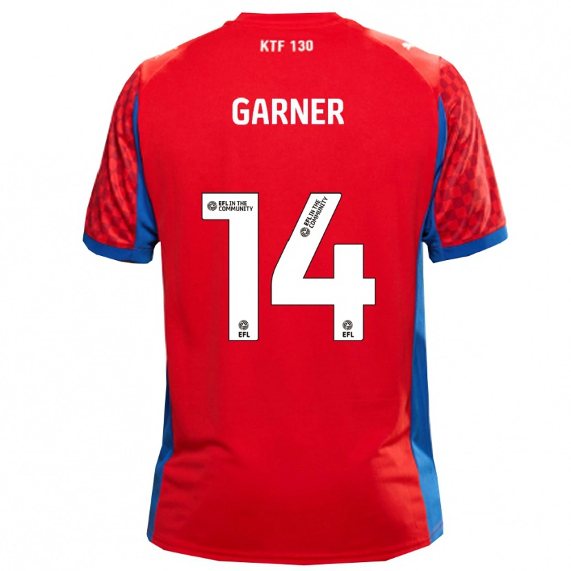 Danxen Homme Maillot Joe Garner #14 Rouge Bleu Tenues Extérieur 2025/26 T-Shirt