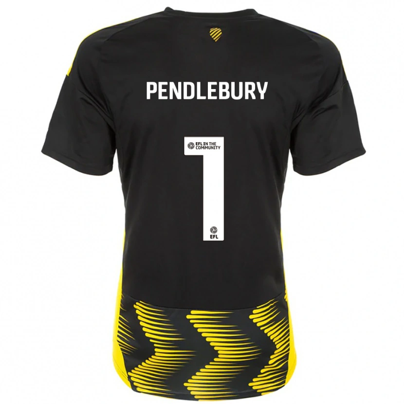 Danxen Homme Maillot Izzy Pendlebury #1 Noir Jaune Tenues Extérieur 2025/26 T-Shirt