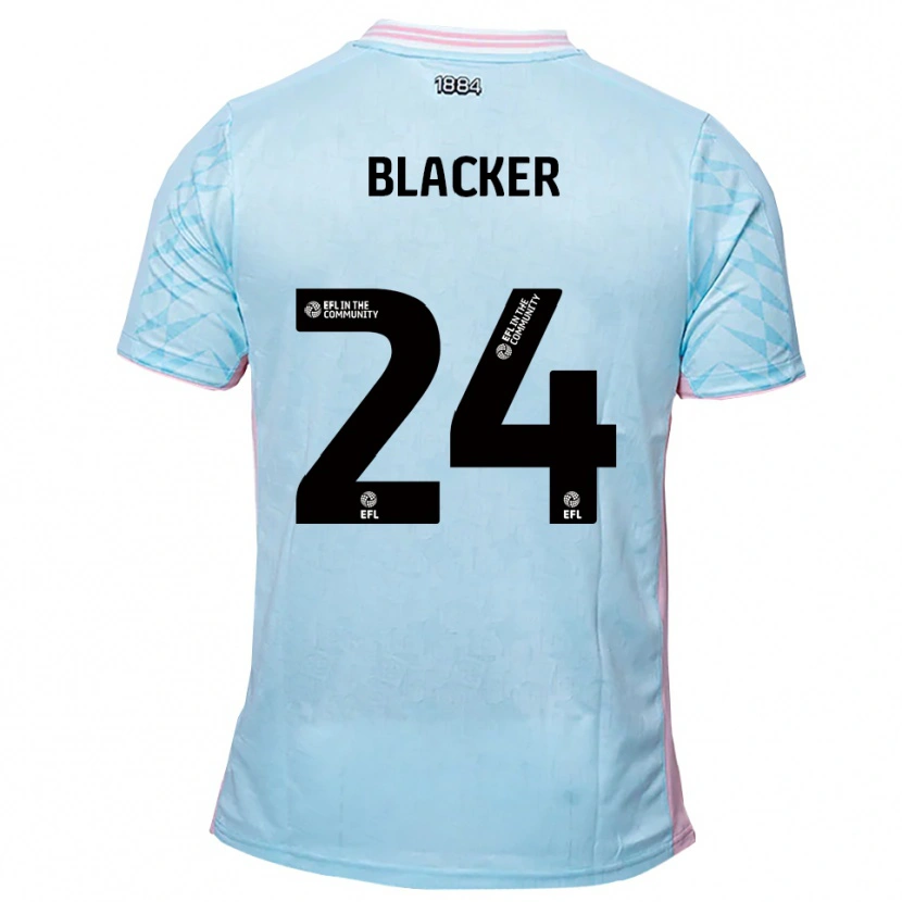 Danxen Homme Maillot Billy Blacker #24 Bleu Ciel Rose Tenues Extérieur 2025/26 T-Shirt