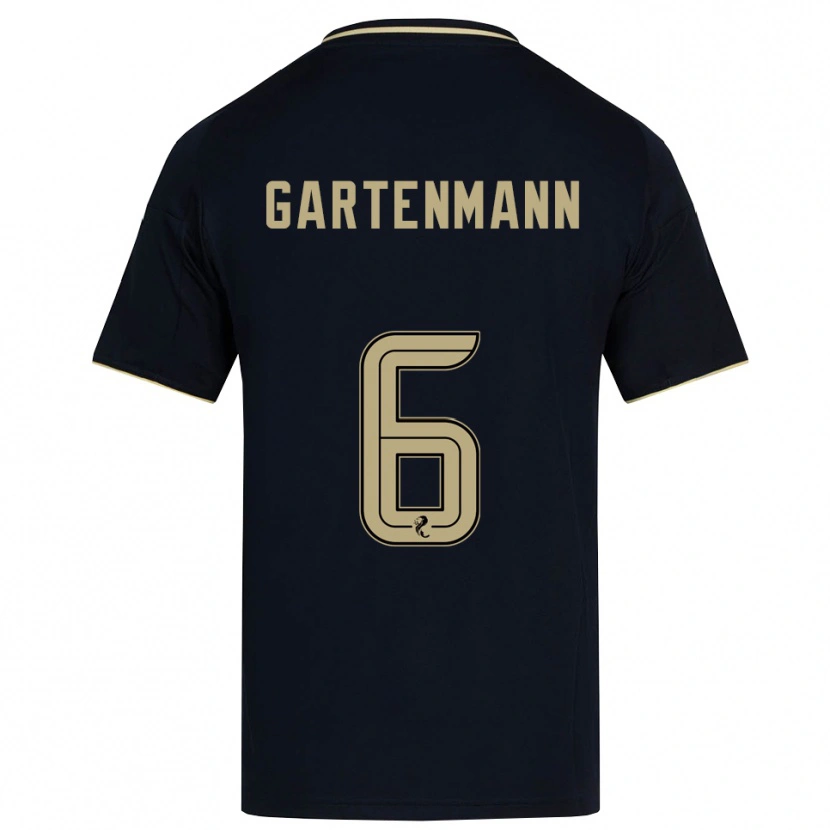 Danxen Homme Maillot Stefan Gartenmann #6 Marine Or Tenues Extérieur 2025/26 T-Shirt