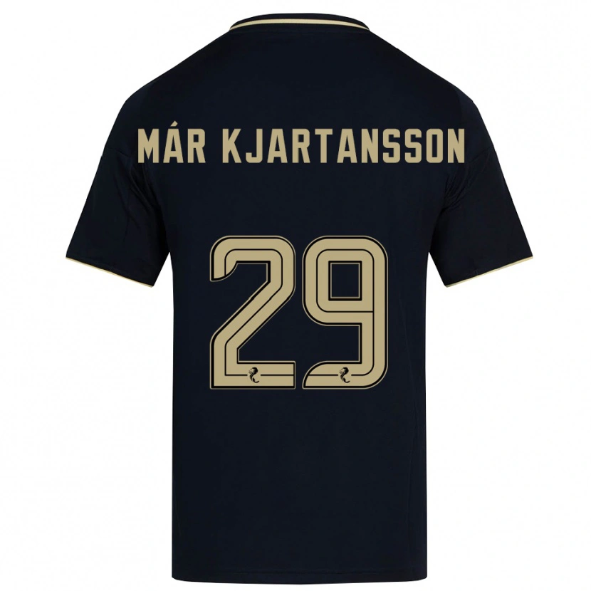 Danxen Homme Maillot Kjartan Már Kjartansson #29 Marine Or Tenues Extérieur 2025/26 T-Shirt