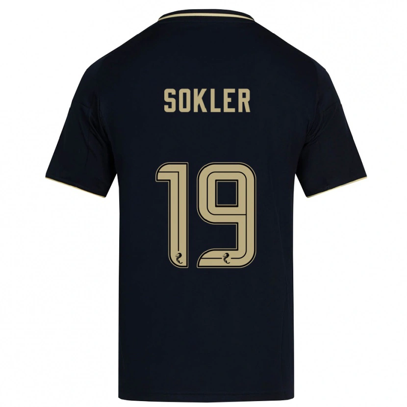 Danxen Homme Maillot Ester Sokler #19 Marine Or Tenues Extérieur 2025/26 T-Shirt
