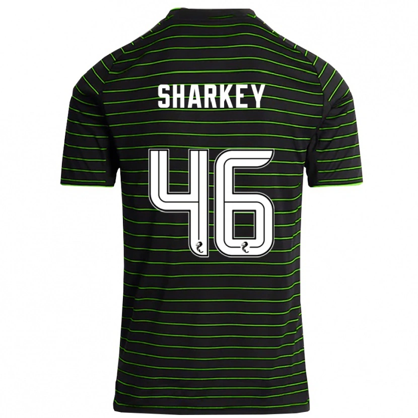 Danxen Homme Maillot Amy Sharkey #46 Noir Vert Tenues Extérieur 2025/26 T-Shirt