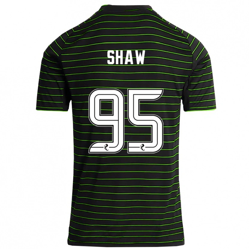 Danxen Homme Maillot Corey Shaw #95 Noir Vert Tenues Extérieur 2025/26 T-Shirt