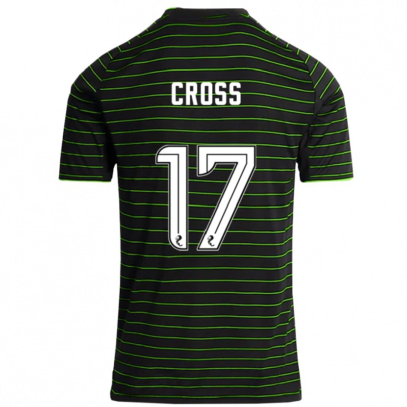 Danxen Homme Maillot Morgan Cross #17 Noir Vert Tenues Extérieur 2025/26 T-Shirt