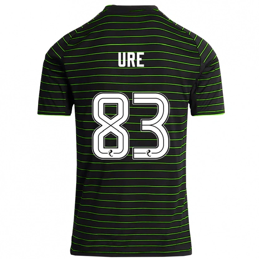 Danxen Homme Maillot Kyle Ure #83 Noir Vert Tenues Extérieur 2025/26 T-Shirt