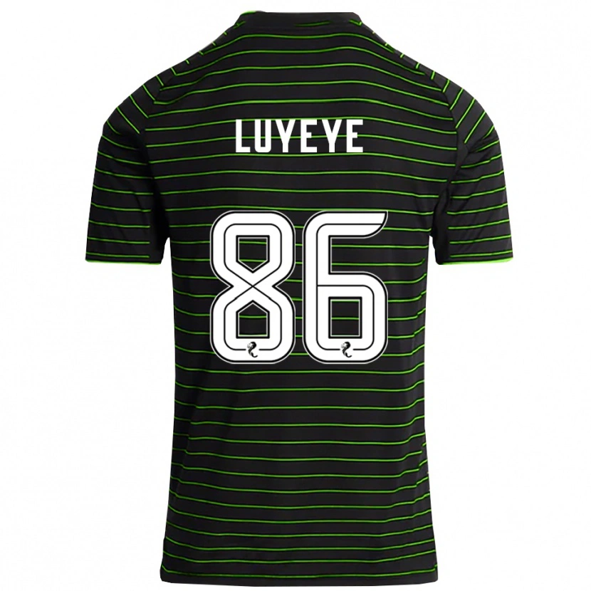 Danxen Homme Maillot Benny-Jackson Luyeye #86 Noir Vert Tenues Extérieur 2025/26 T-Shirt