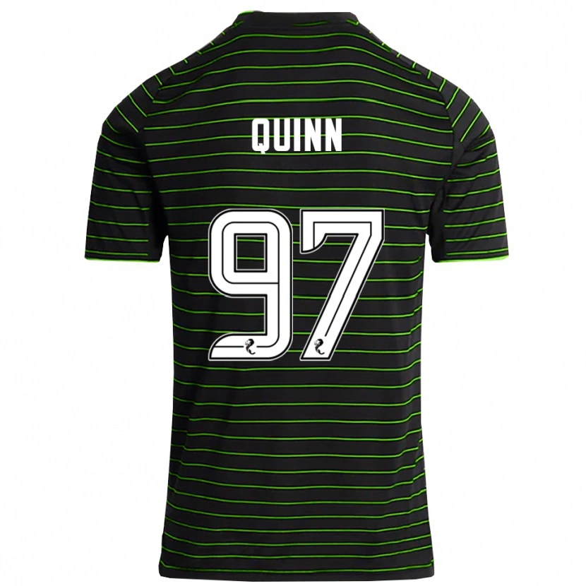 Danxen Homme Maillot Ben Quinn #97 Noir Vert Tenues Extérieur 2025/26 T-Shirt