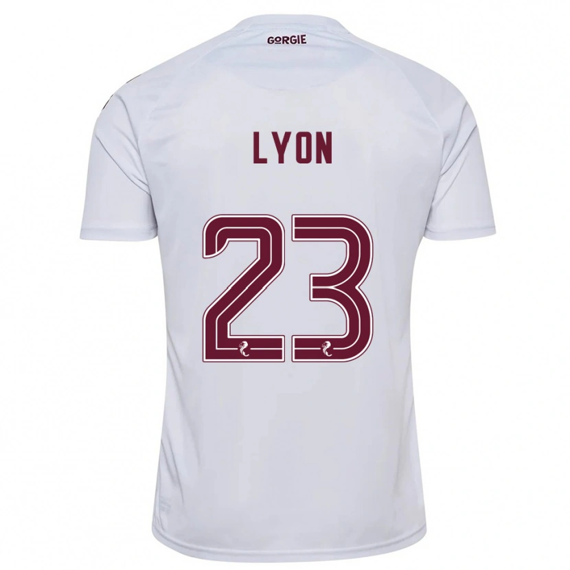 Danxen Homme Maillot Jack Lyon #23 Blanc Bordeaux Tenues Extérieur 2025/26 T-Shirt