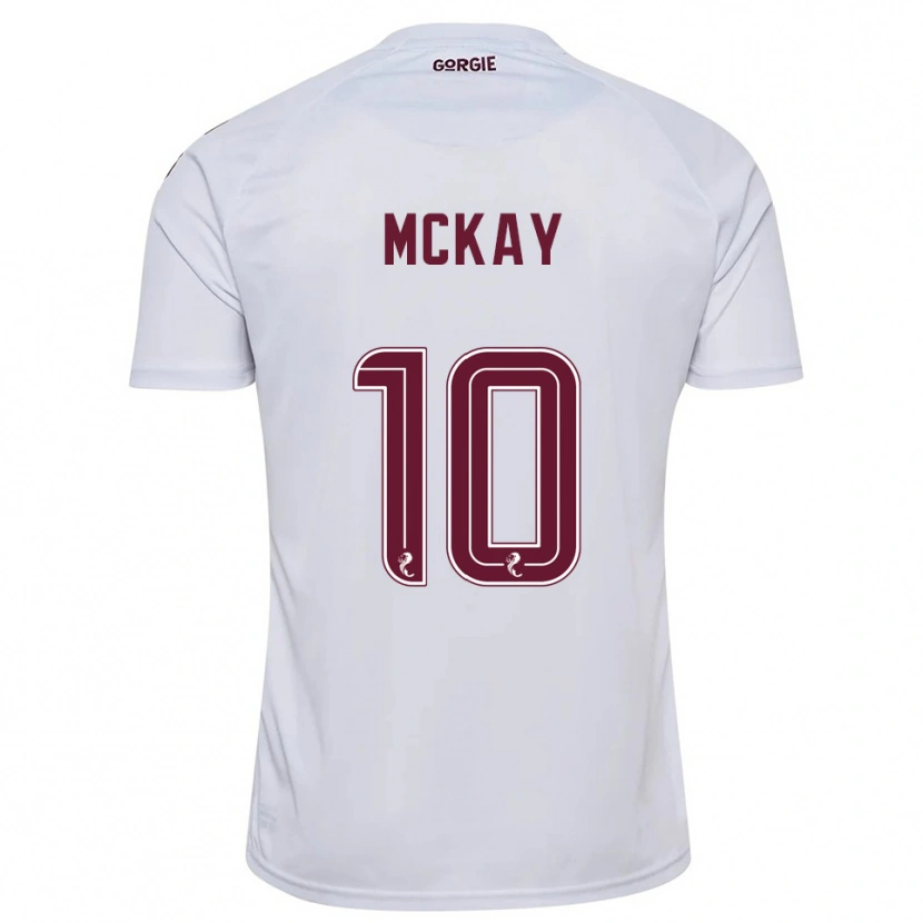 Danxen Homme Maillot Barrie Mckay #10 Blanc Bordeaux Tenues Extérieur 2025/26 T-Shirt