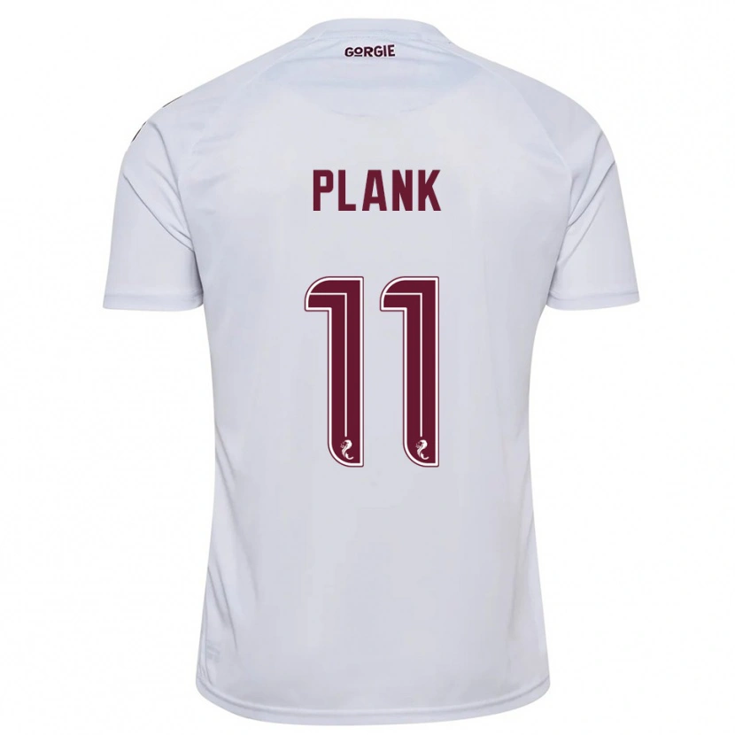 Danxen Homme Maillot Dom Plank #11 Blanc Bordeaux Tenues Extérieur 2025/26 T-Shirt