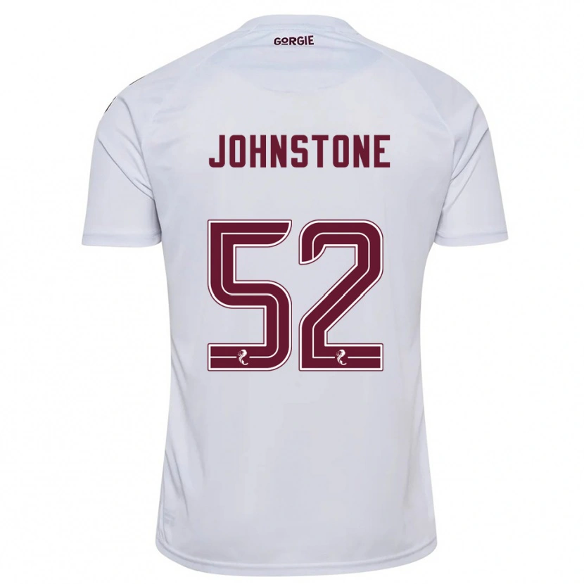 Danxen Homme Maillot Rachael Johnstone #52 Blanc Bordeaux Tenues Extérieur 2025/26 T-Shirt