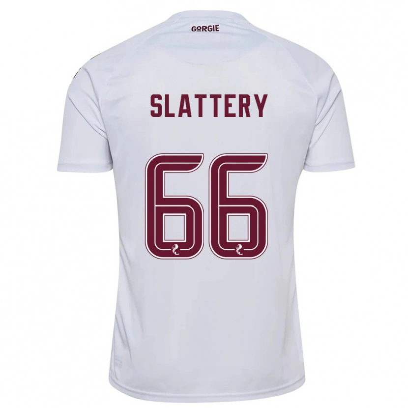 Danxen Homme Maillot Jenna Slattery #66 Blanc Bordeaux Tenues Extérieur 2025/26 T-Shirt