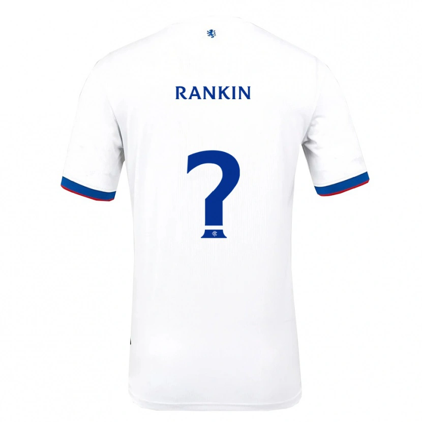 Danxen Homme Maillot Luca Rankin #0 Blanc Rouge Bleu Tenues Extérieur 2025/26 T-Shirt