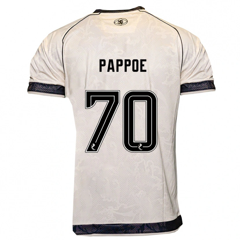 Danxen Homme Maillot Isaac Pappoe #70 Blanc Noir Tenues Extérieur 2025/26 T-Shirt