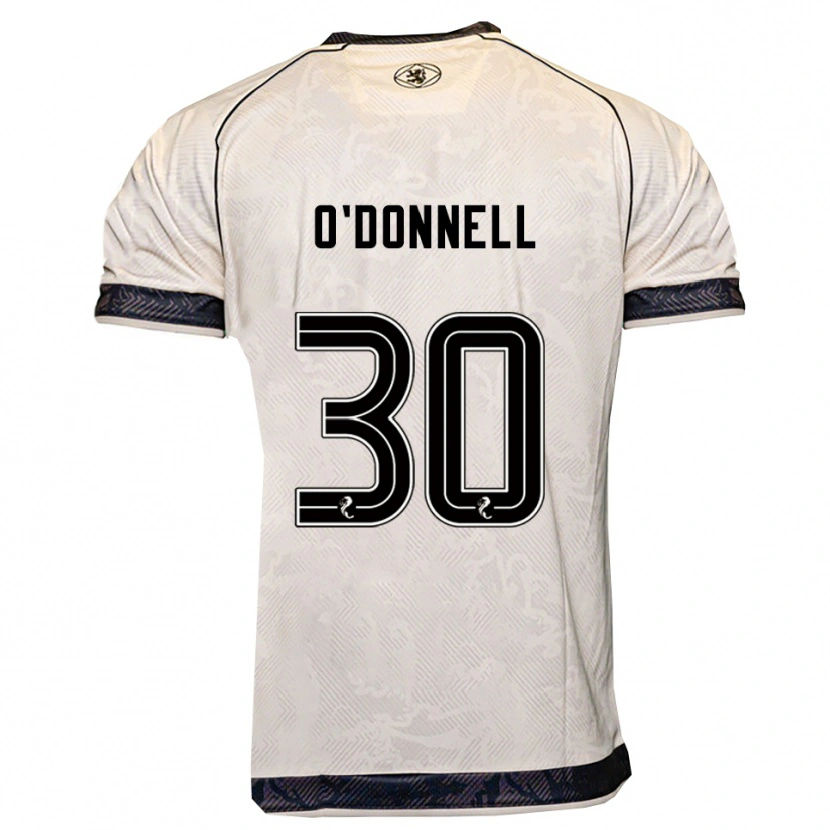 Danxen Homme Maillot Lewis O'donnell #30 Blanc Noir Tenues Extérieur 2025/26 T-Shirt