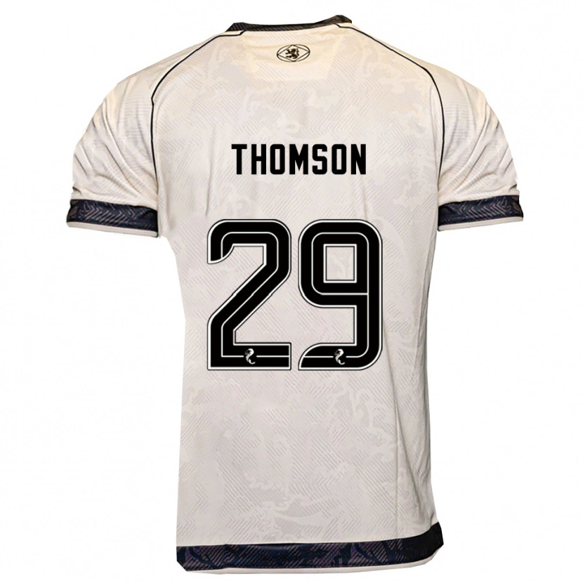 Danxen Homme Maillot Miller Thomson #29 Blanc Noir Tenues Extérieur 2025/26 T-Shirt