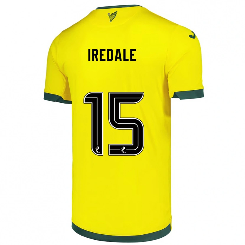Danxen Homme Maillot Jack Iredale #15 Jaune Vert Tenues Extérieur 2025/26 T-Shirt