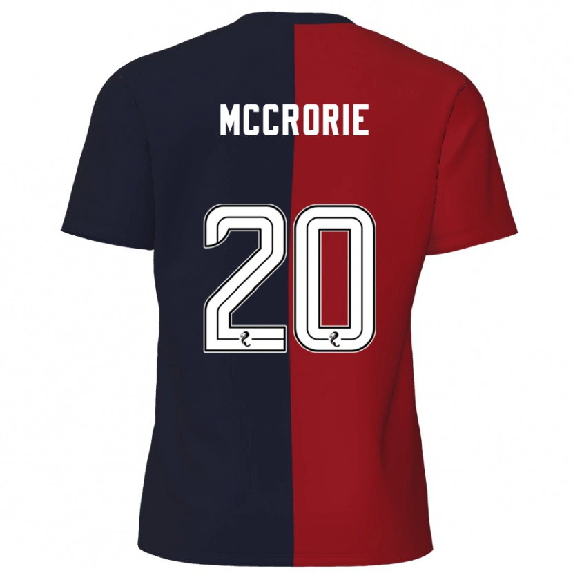 Danxen Homme Maillot Robby Mccrorie #20 Rouge Marine Tenues Extérieur 2025/26 T-Shirt