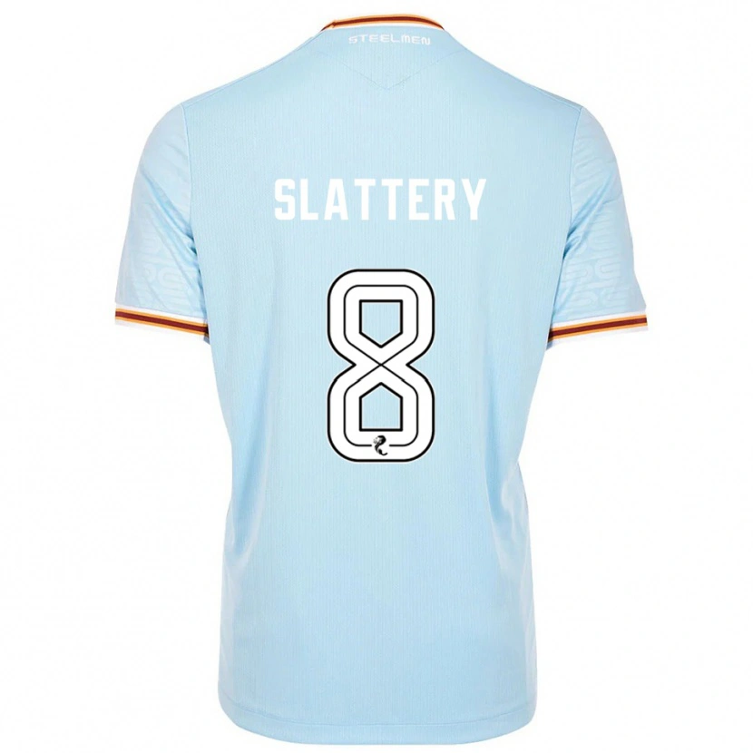 Danxen Homme Maillot Callum Slattery #8 Bleu Ciel Tenues Extérieur 2025/26 T-Shirt
