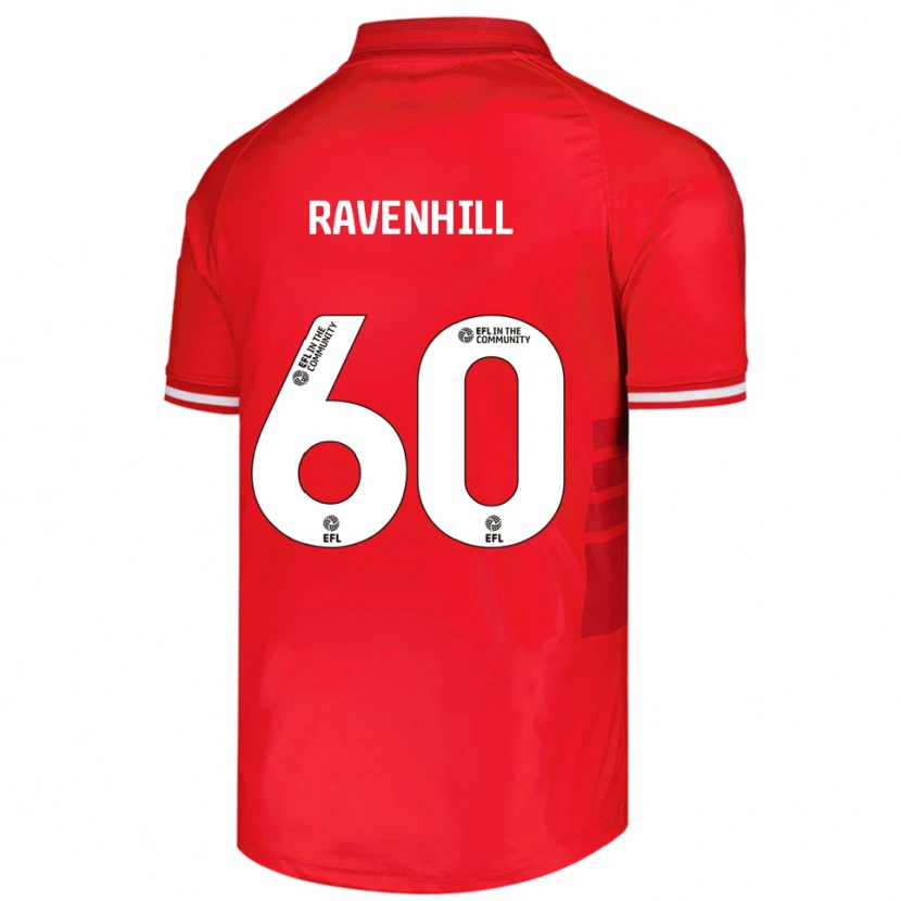 Danxen Femme Maillot Rogan Ravenhill #60 Rouge Blanc Tenues Domicile 2025/26 T-Shirt