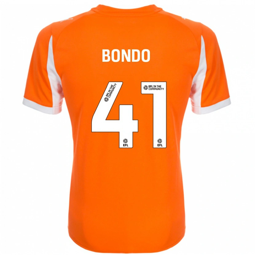 Danxen Femme Maillot Terry Bondo #41 Orange Blanc Tenues Domicile 2025/26 T-Shirt