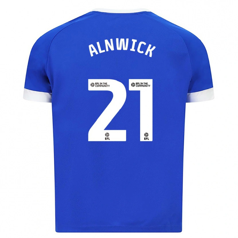 Danxen Femme Maillot Jak Alnwick #21 Bleu Blanc Tenues Domicile 2025/26 T-Shirt