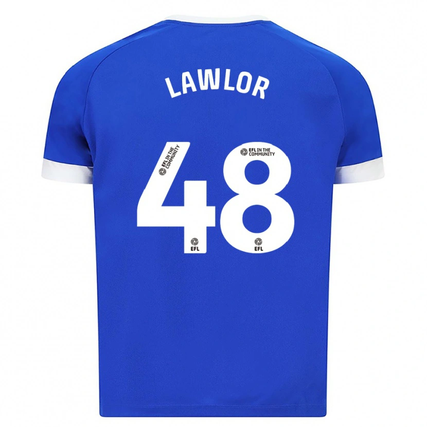 Danxen Femme Maillot Dylan Lawlor #48 Bleu Blanc Tenues Domicile 2025/26 T-Shirt