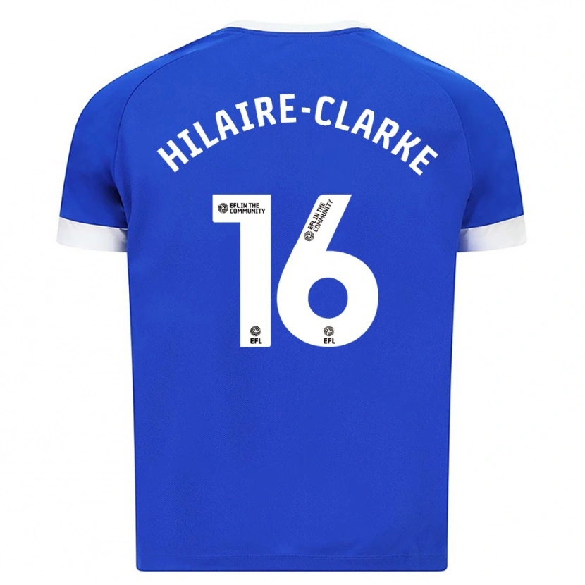 Danxen Femme Maillot Riley Hilaire-Clarke #16 Bleu Blanc Tenues Domicile 2025/26 T-Shirt