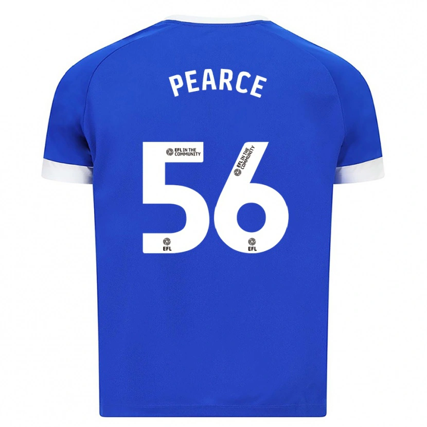 Danxen Femme Maillot Luke Pearce #56 Bleu Blanc Tenues Domicile 2025/26 T-Shirt