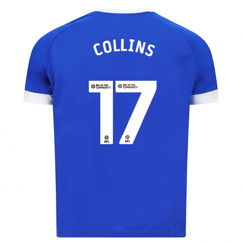 Danxen Femme Maillot Jamilu Collins #17 Bleu Blanc Tenues Domicile 2025/26 T-Shirt