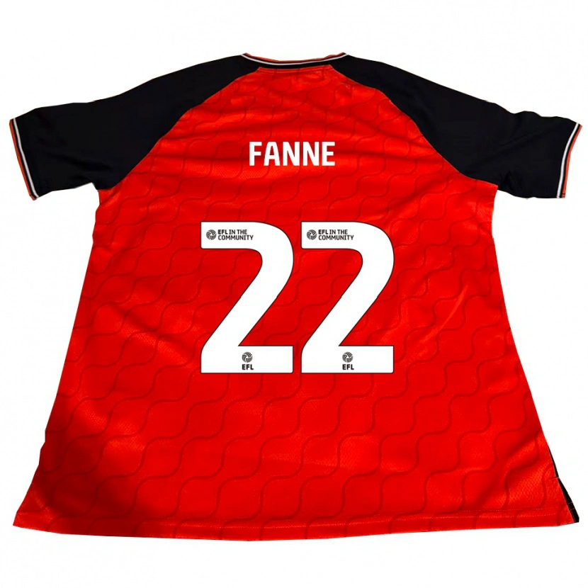 Danxen Femme Maillot Lamine Fanne #22 Orange Noir Blanc Tenues Domicile 2025/26 T-Shirt