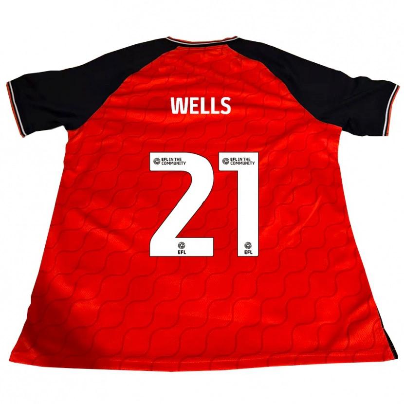 Danxen Femme Maillot Nahki Wells #21 Orange Noir Blanc Tenues Domicile 2025/26 T-Shirt