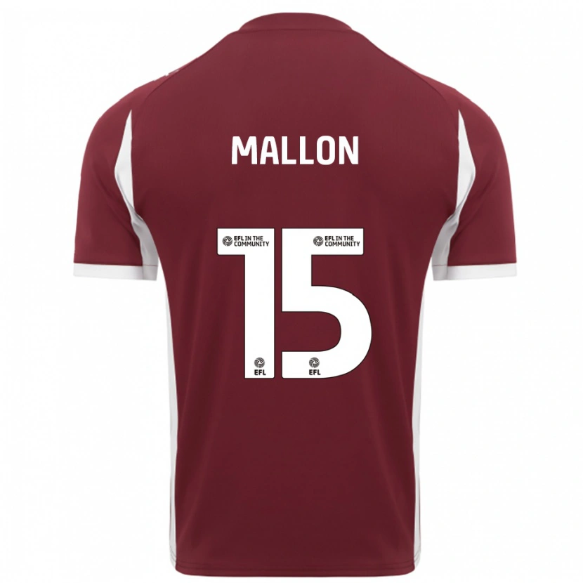 Danxen Femme Maillot Paris Mallon #15 Bordeaux Blanc Tenues Domicile 2025/26 T-Shirt
