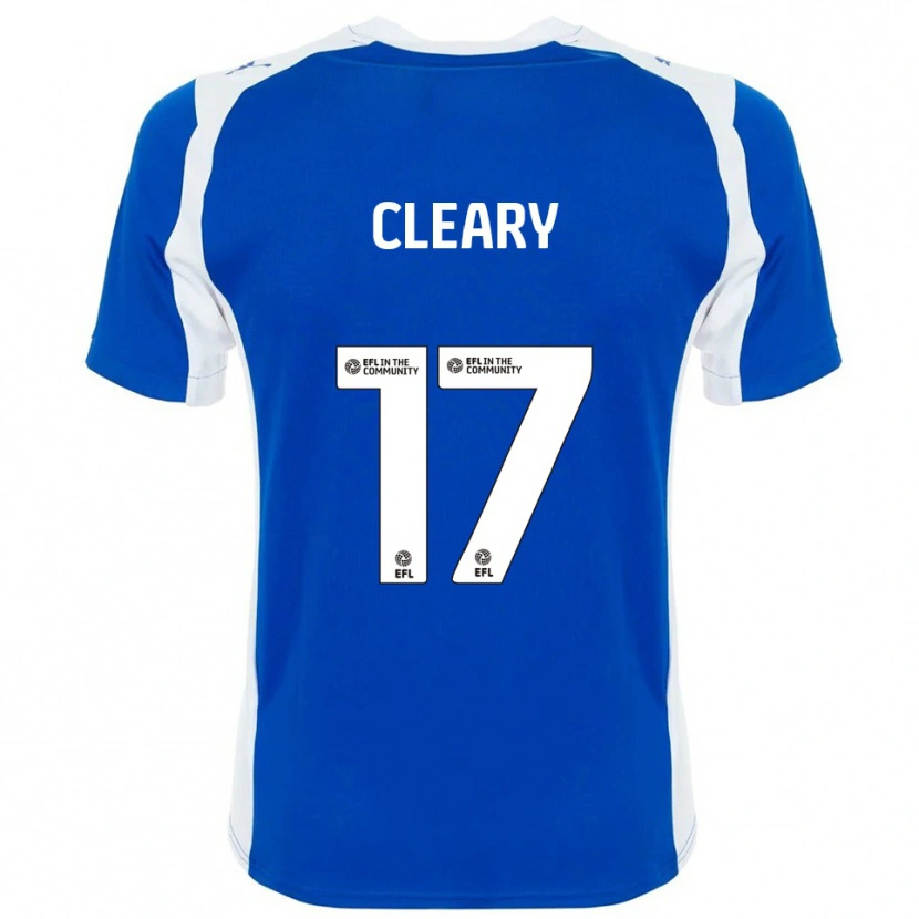Danxen Femme Maillot Ellie Cleary #17 Bleu Blanc Tenues Domicile 2025/26 T-Shirt