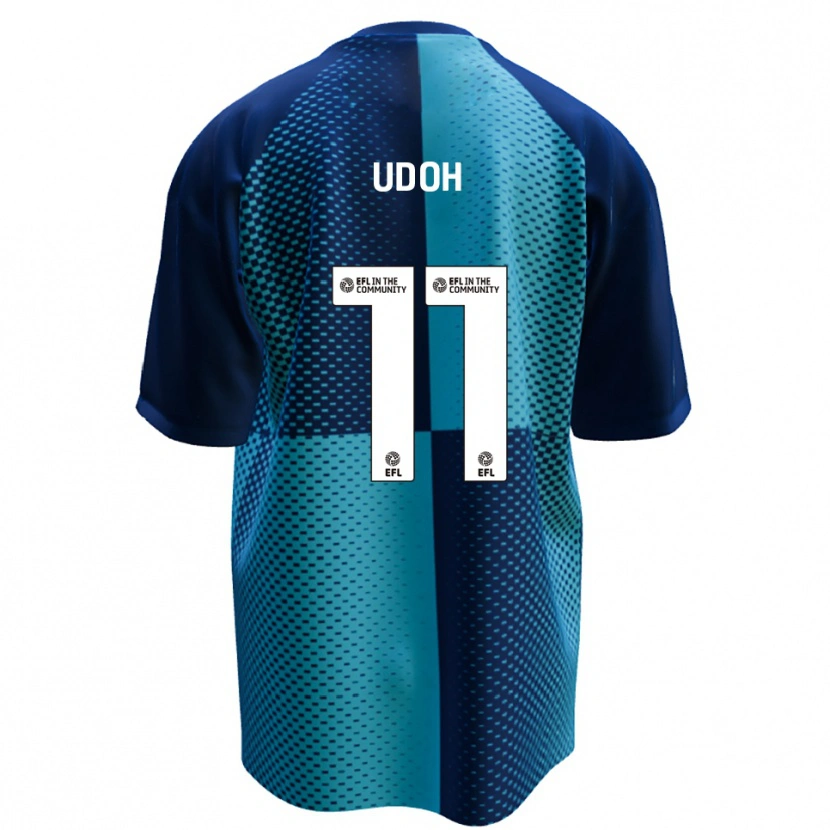 Danxen Femme Maillot Daniel Udoh #11 Bleu Bleu Ciel Tenues Domicile 2025/26 T-Shirt