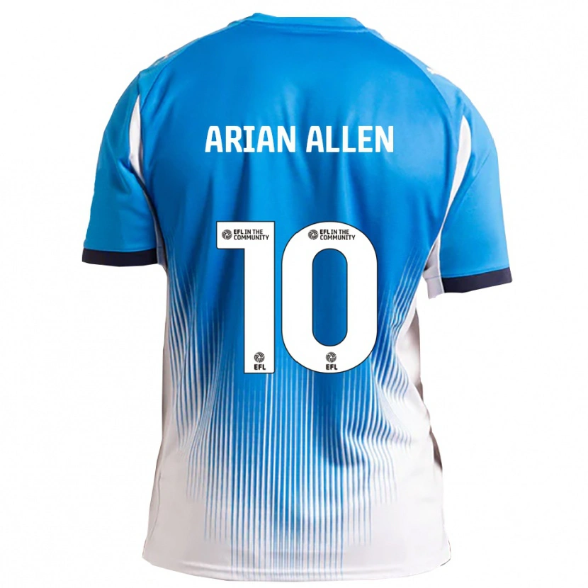 Danxen Femme Maillot Arian Allen #10 Bleu Blanc Tenues Domicile 2025/26 T-Shirt