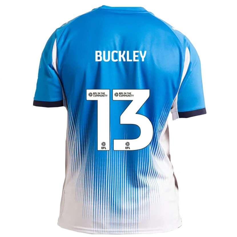 Danxen Femme Maillot Benjamin Buckley #13 Bleu Blanc Tenues Domicile 2025/26 T-Shirt