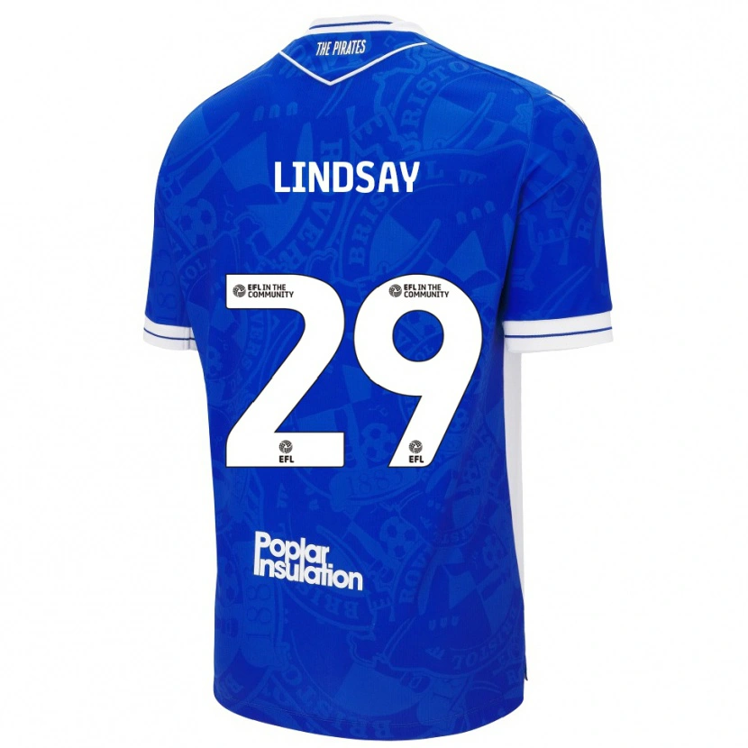 Danxen Femme Maillot Jamie Lindsay #29 Bleu Blanc Tenues Domicile 2025/26 T-Shirt