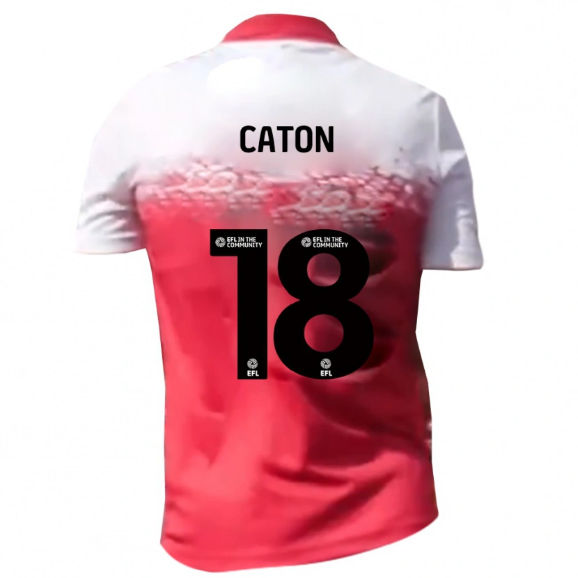 Danxen Femme Maillot Charlie Caton #18 Blanc Rouge Tenues Domicile 2025/26 T-Shirt