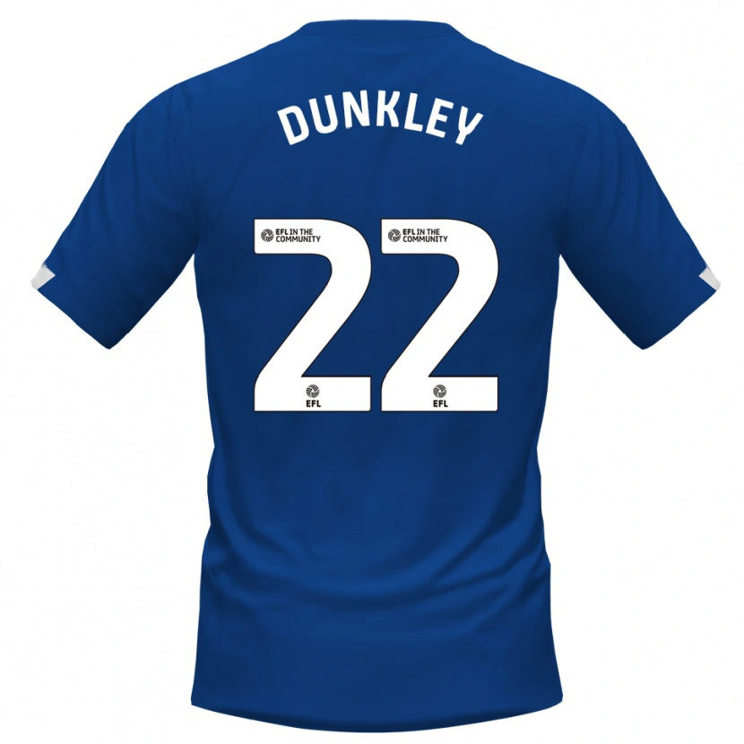 Danxen Femme Maillot Chey Dunkley #22 Bleu Blanc Tenues Domicile 2025/26 T-Shirt